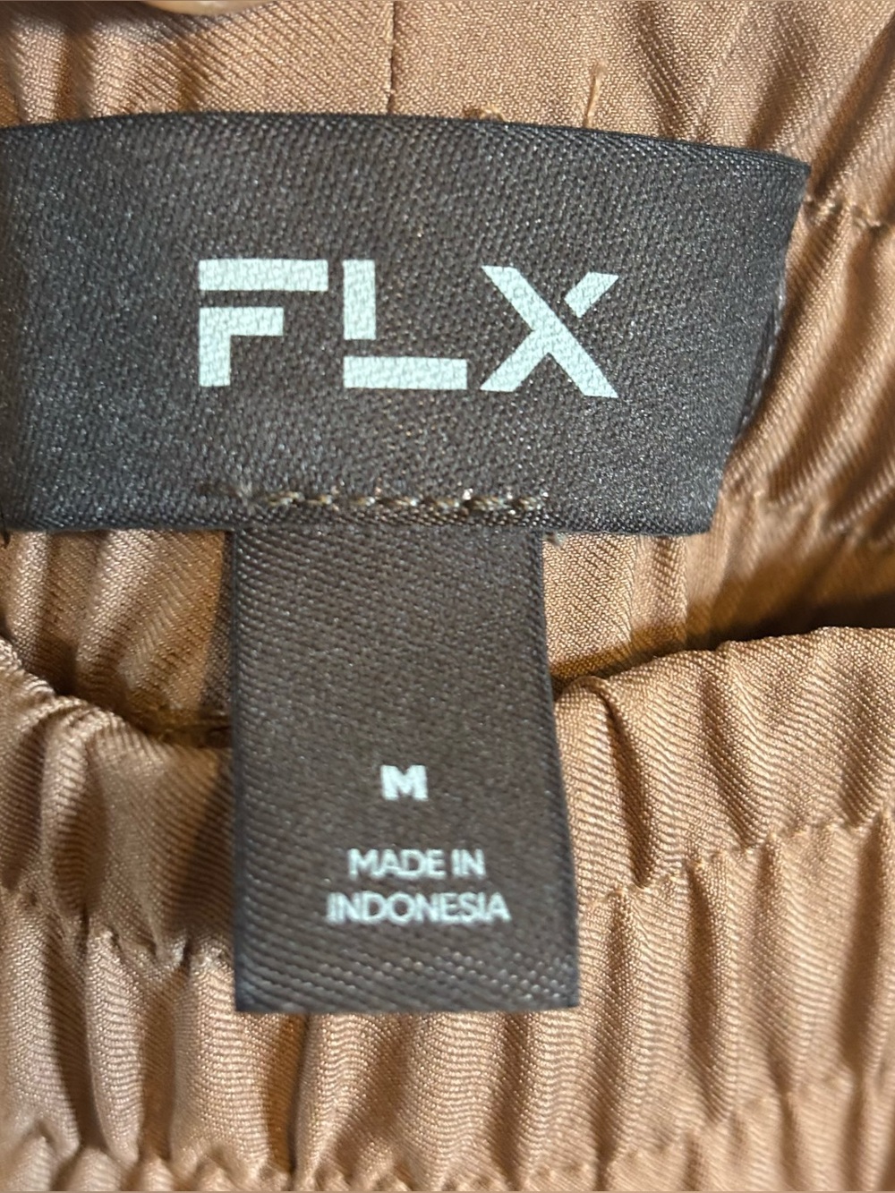 😍FLX Men's Casual Elastic-Waist Jogger Pants - Tan SZ Medium - Picture 5 of 6
